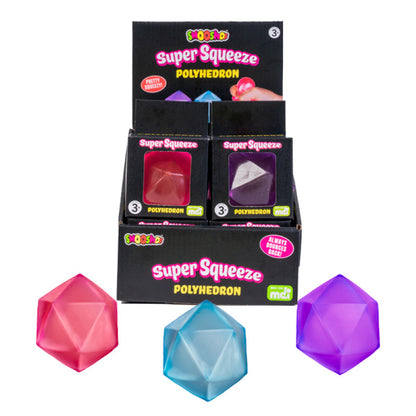 Smoosho Polyhedron Jelly Squishy All colours with box