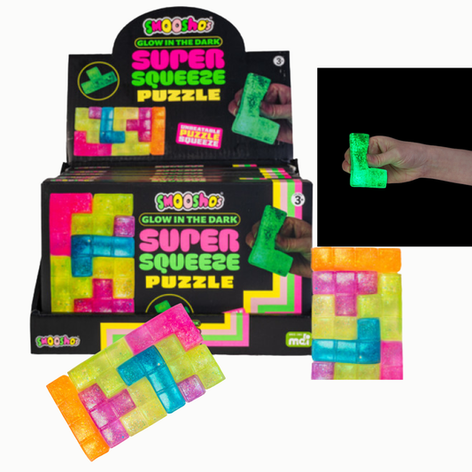 Smoosho Super Squeeze glow in the dark tetris puzzle