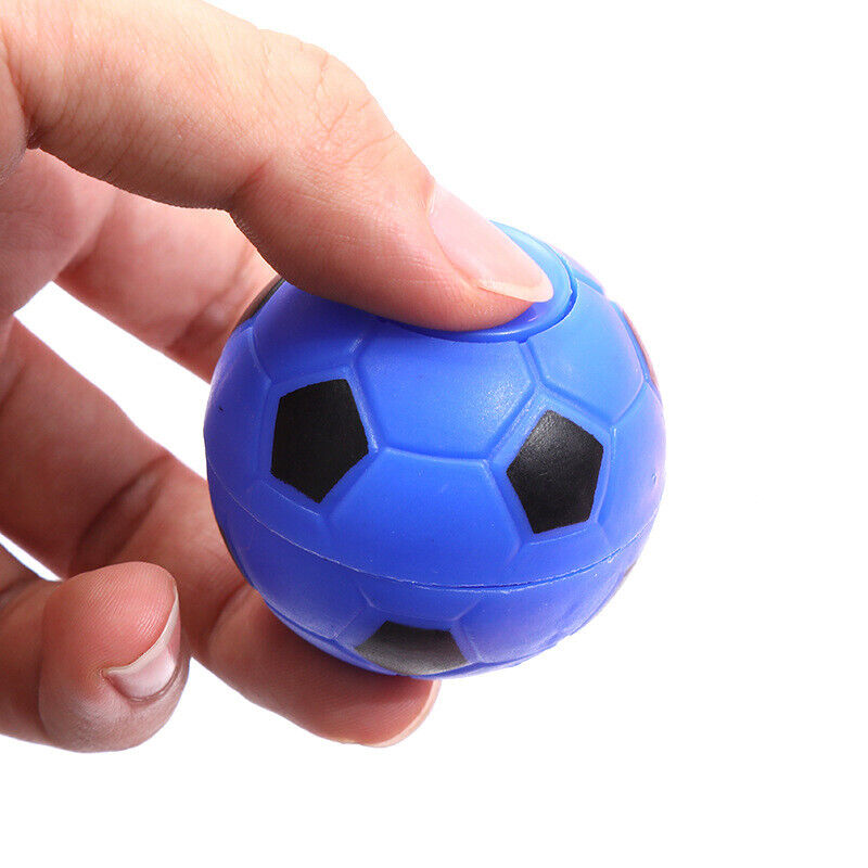 Soccer Ball Fidget Spinner Blue in hand