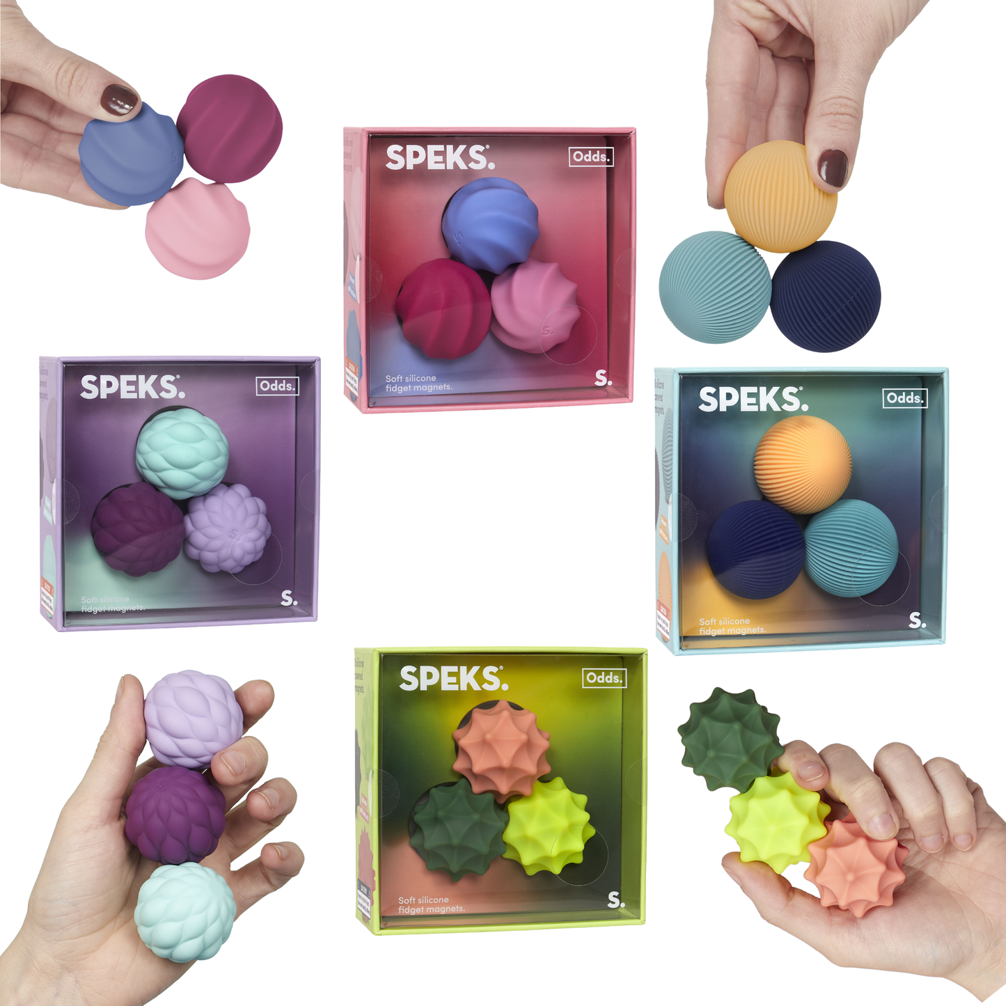Speks Odds Silicone Magnets Vivid Main image