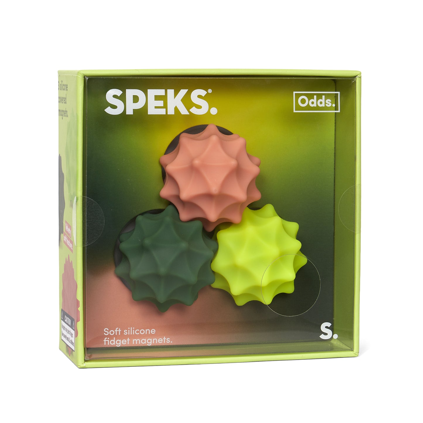 Speks Odds Silicone Magnetic Fidgets Vivid Green Spurs