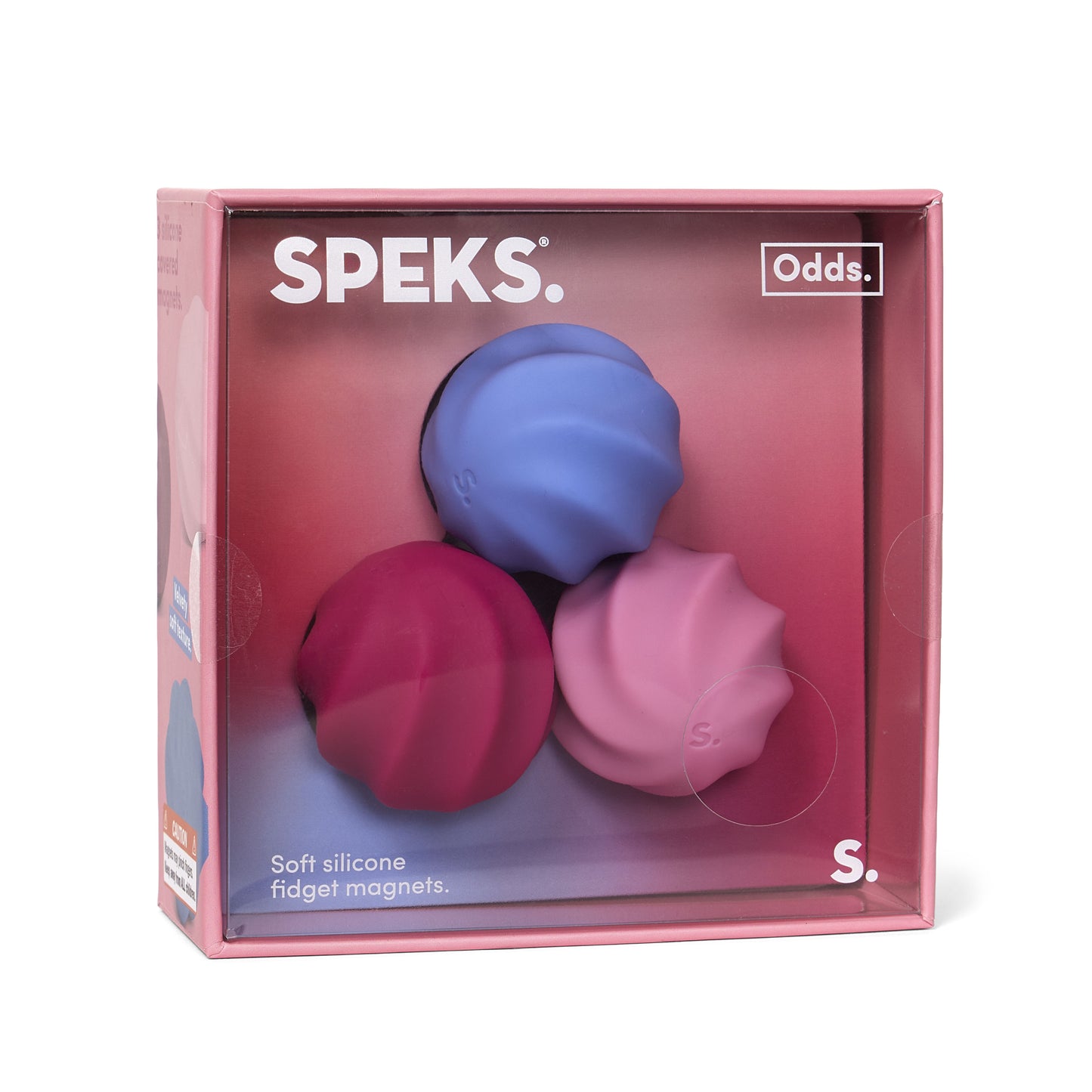 Speks Odds Silicone Magnetic Fidgets Vivid Pink Swirls