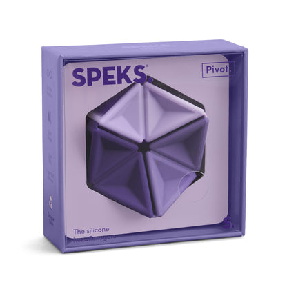 Speks Pivot Silicone Flexagon Fidget Violet