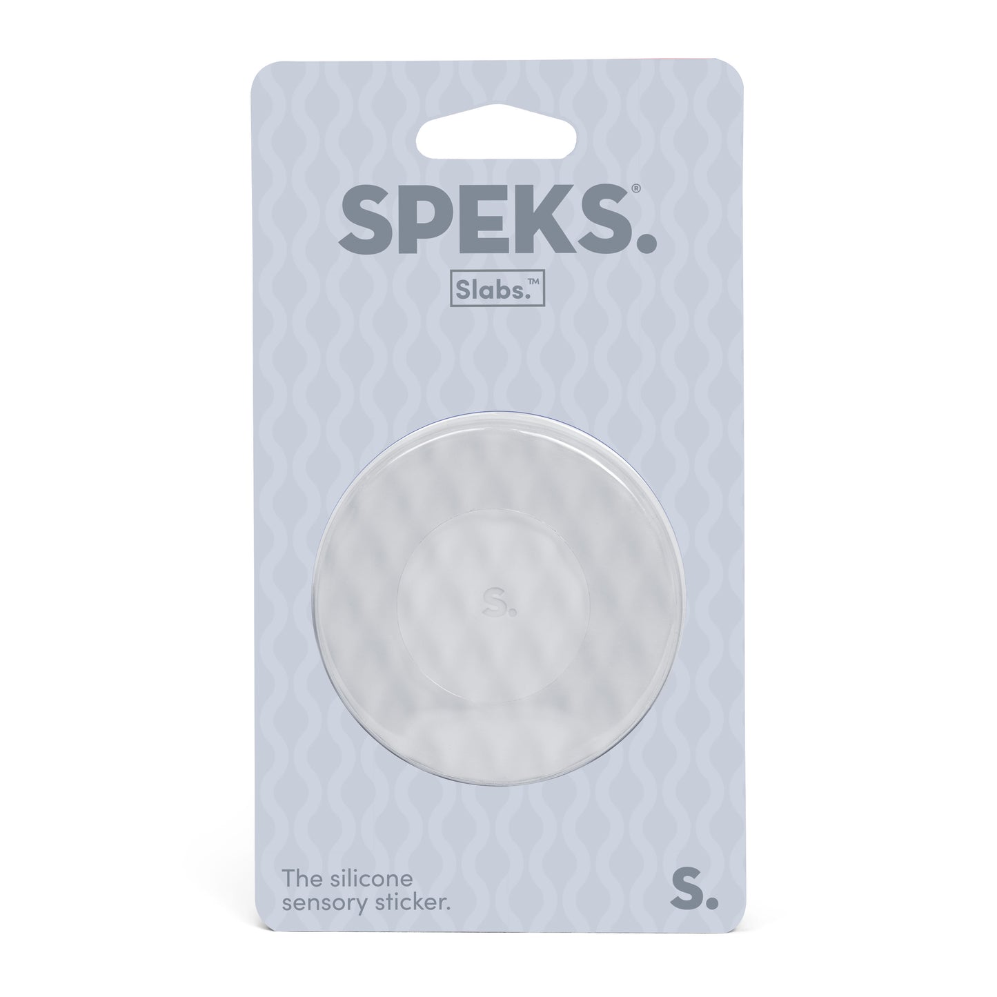 Speks Slabs Silicon Sensory Stickers mesh grey circle