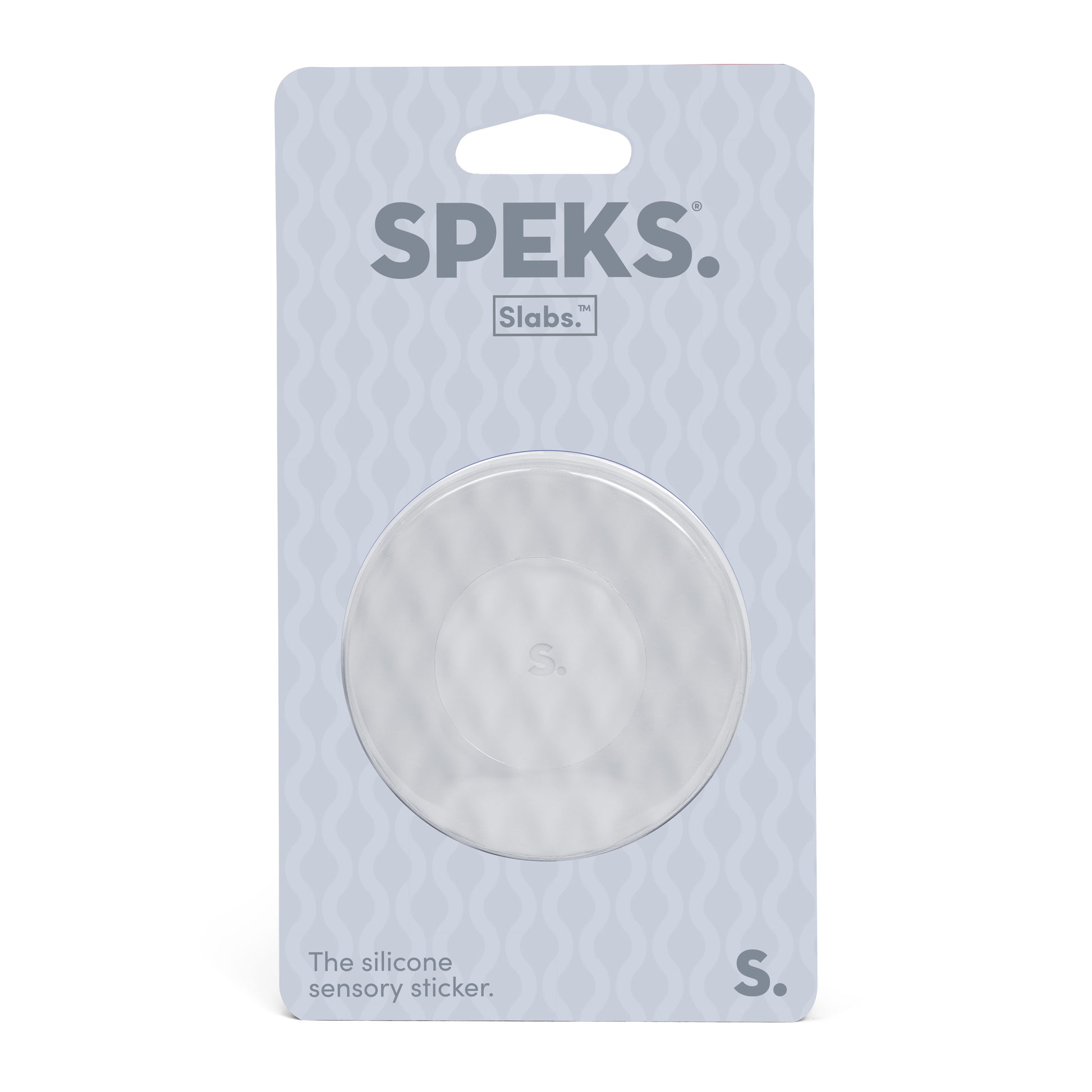 Speks Slabs Silicon Sensory Stickers mesh grey circle