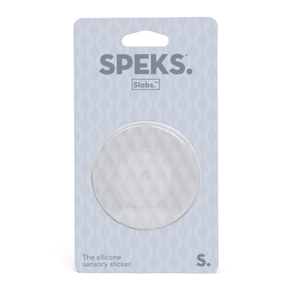 Speks Slabs Silicon Sensory Stickers mesh grey circle