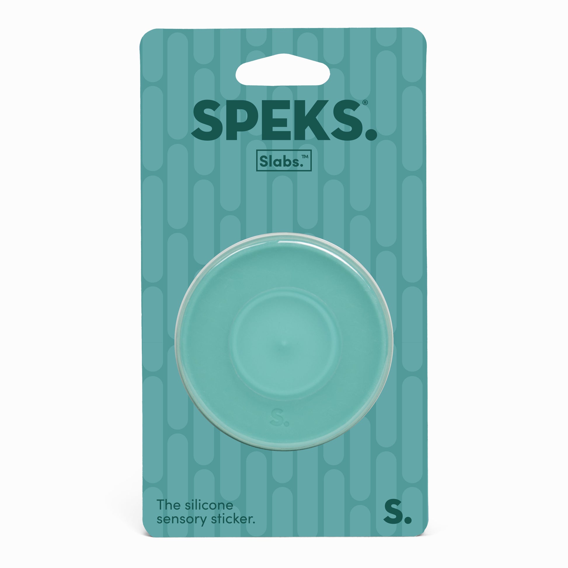 Speks Slabs Silicon Sensory Stickers Circle path green