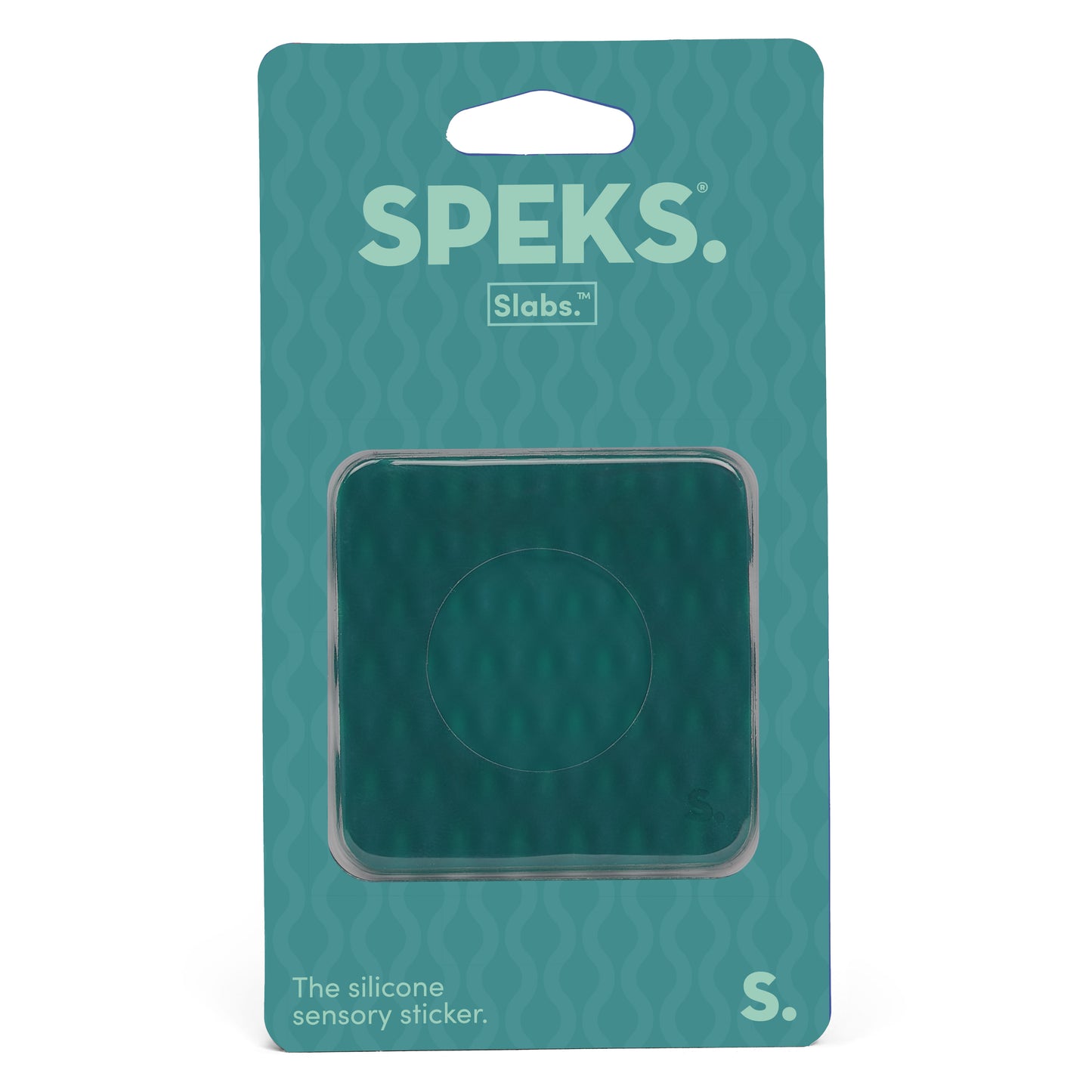 Speks Slabs Silicon Sensory Stickers square mesh green