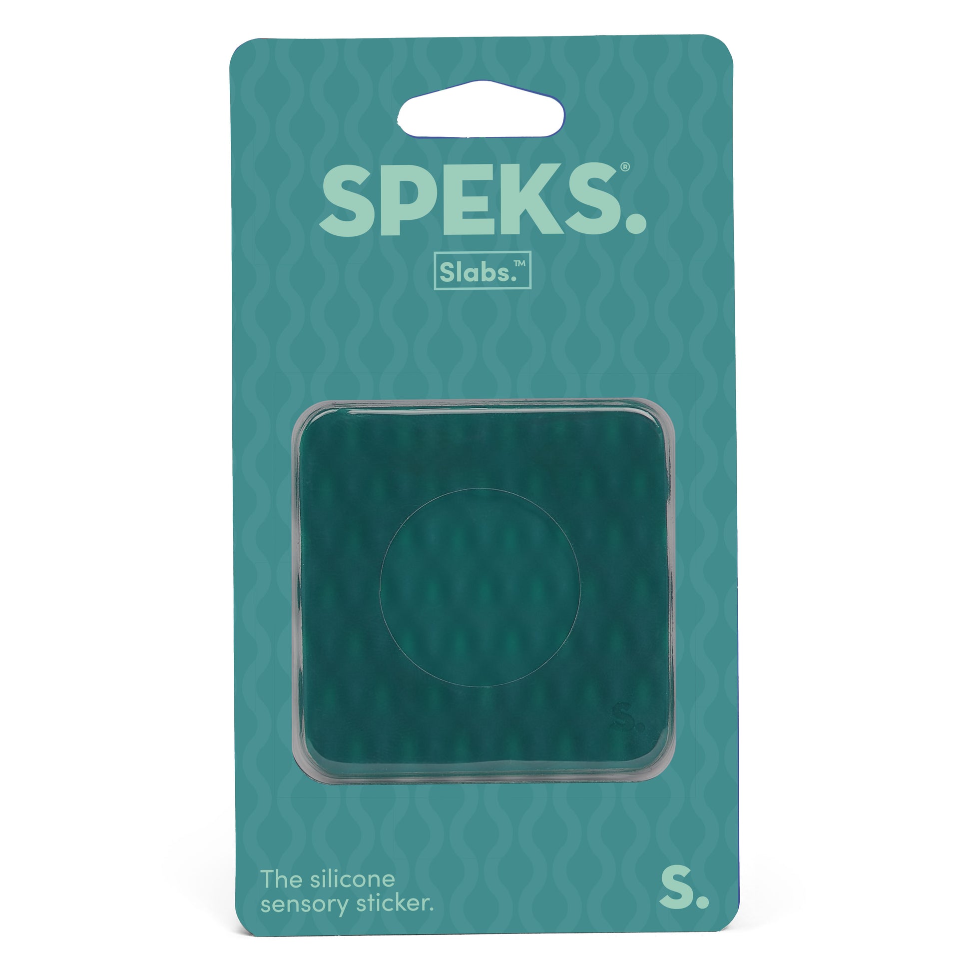 Speks Slabs Silicon Sensory Stickers square mesh green