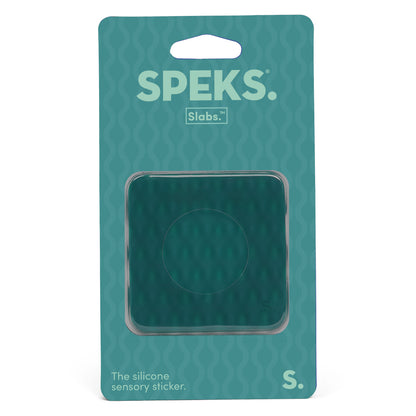 Speks Slabs Silicon Sensory Stickers square mesh green