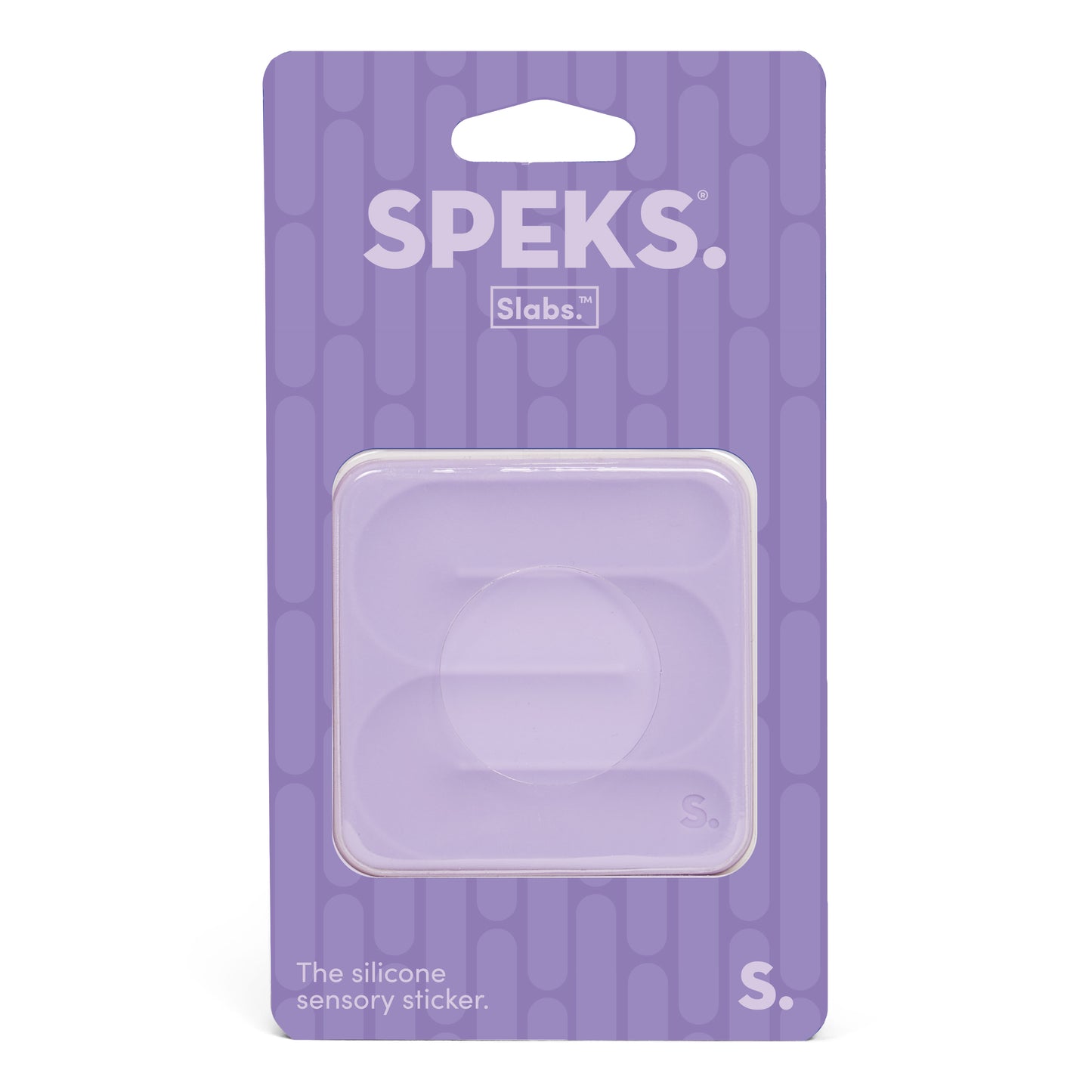 Speks Slabs Silicon Sensory Stickers square path purple