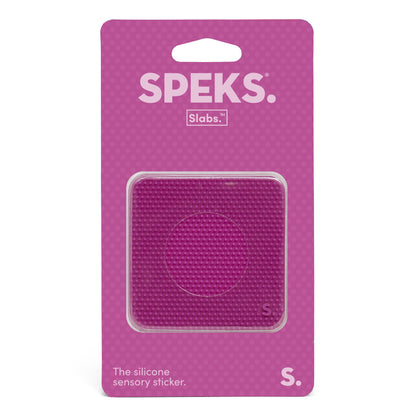 Speks Slabs Silicon Sensory Stickers square static purple