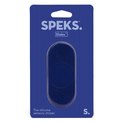 Speks Slabs Silicon Sensory Stickers tab grooves blue
