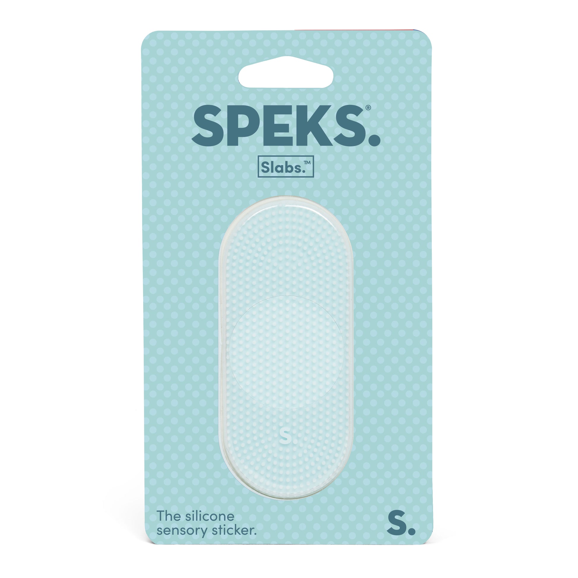 Speks Slabs Silicon Sensory Stickers static teal