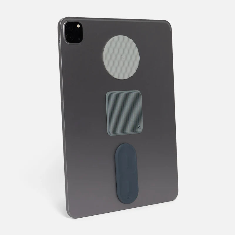 Speks Slabs Silicon Sensory Stickers on tablet
