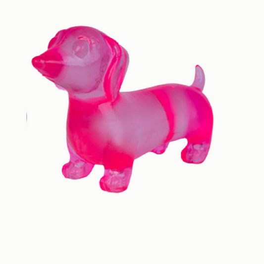 Squishy Dachshund Super Squeeze Pink