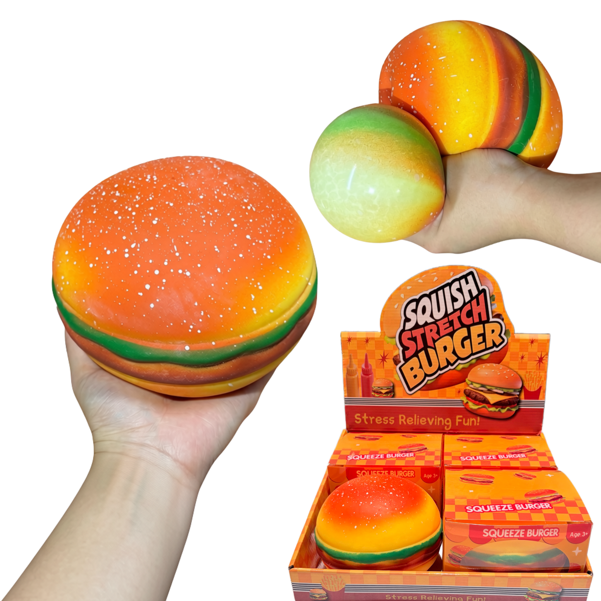 Jumbo Burger Squishy 15cm 