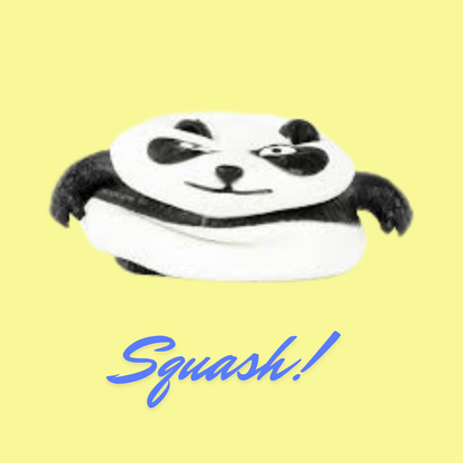 Stretch and smash panda being squashed