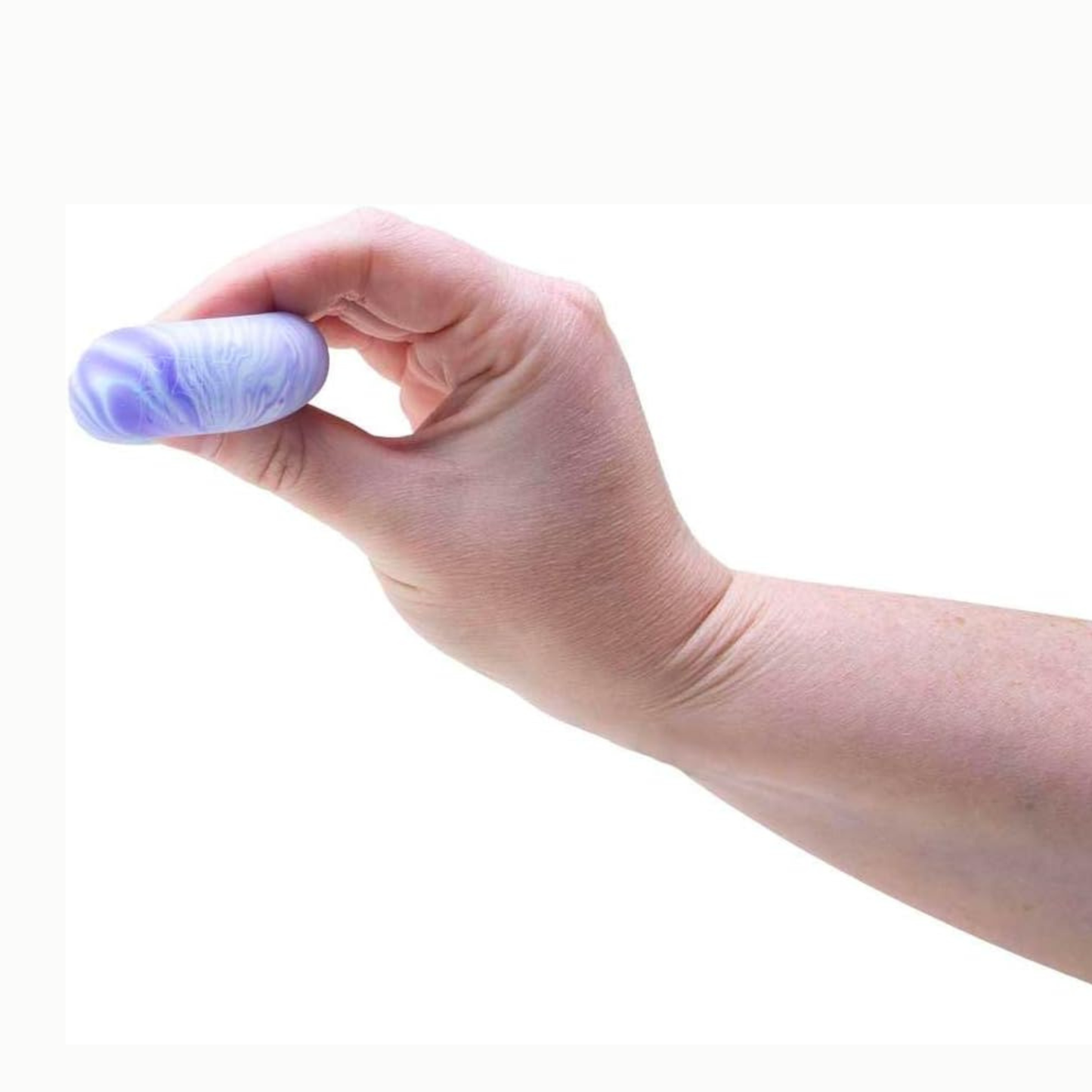 Swirl Teenie (Multi-Pack) Nee Doh blue being squeezed