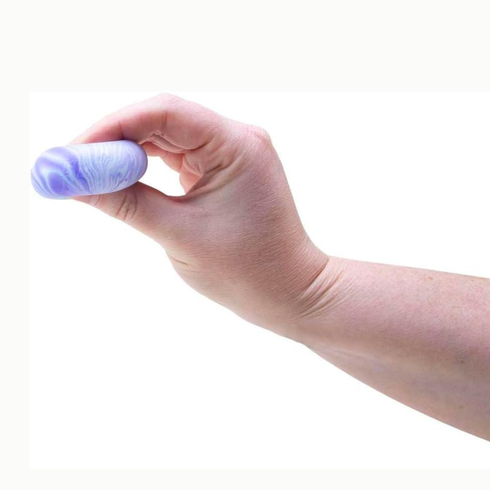 Swirl Teenie (Multi-Pack) Nee Doh blue being squeezed