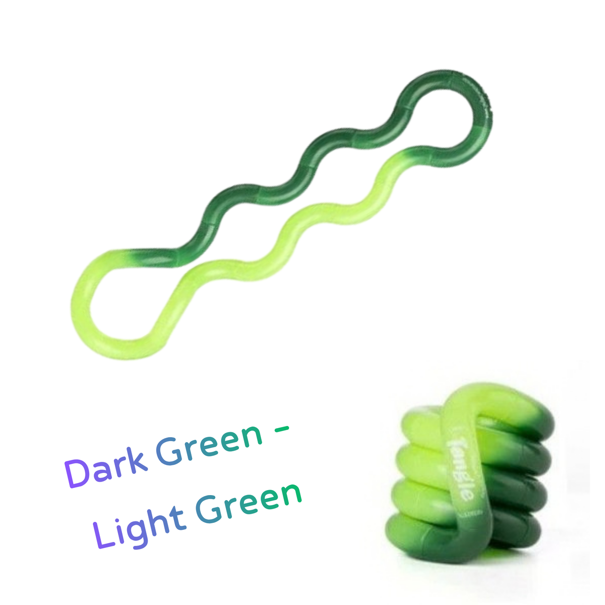 Tangle Jnr Fidget Colour change Dark green to light green