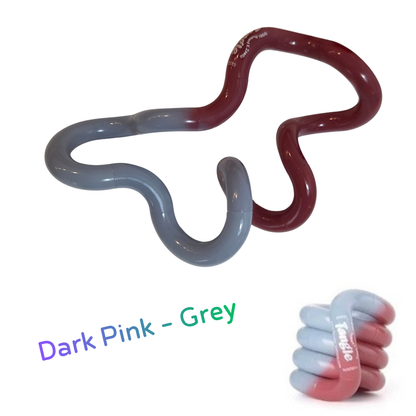 Tangle Jnr Fidget Colour change Dark pink to grey