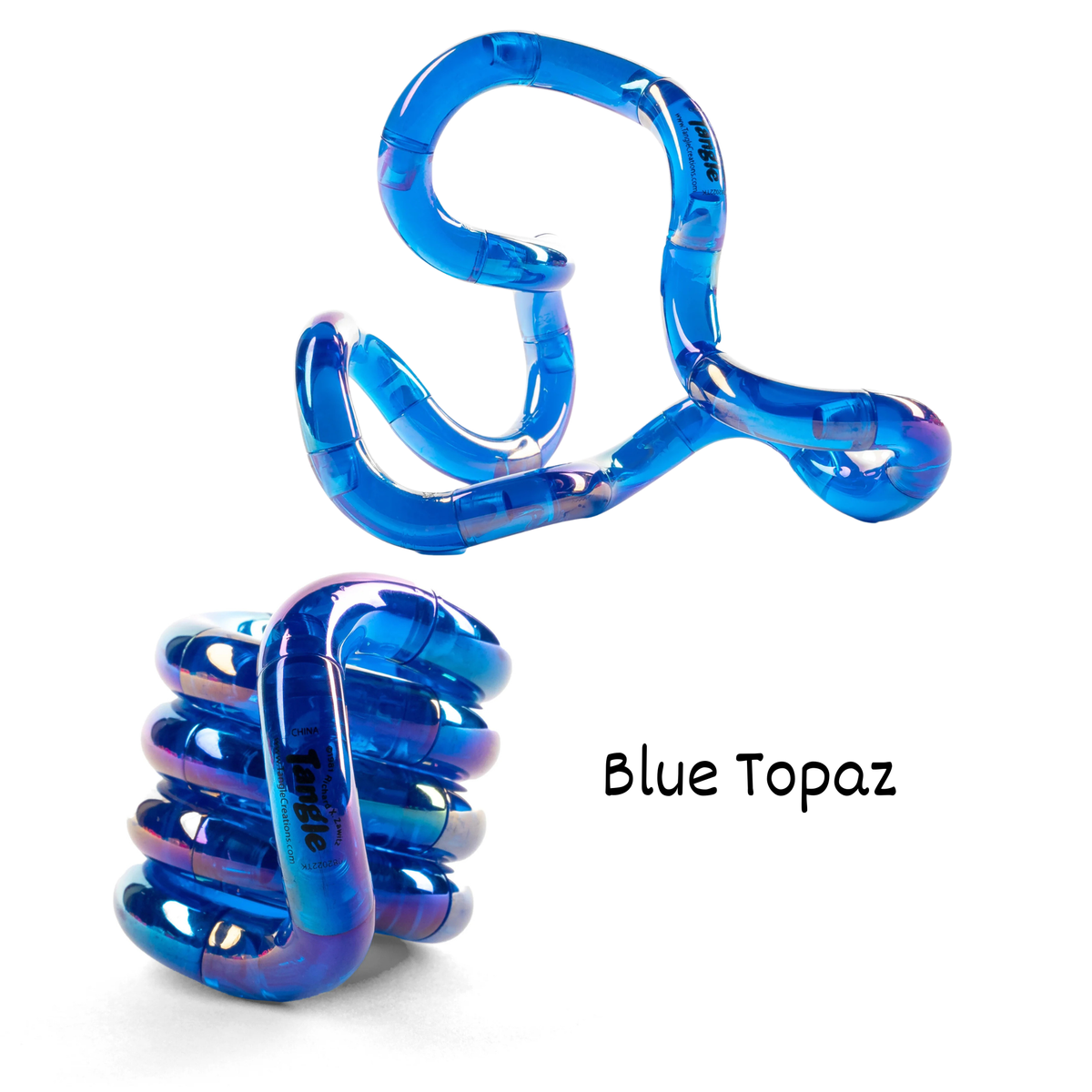 Tangle Junior Gems Fidgets Blue Topaz