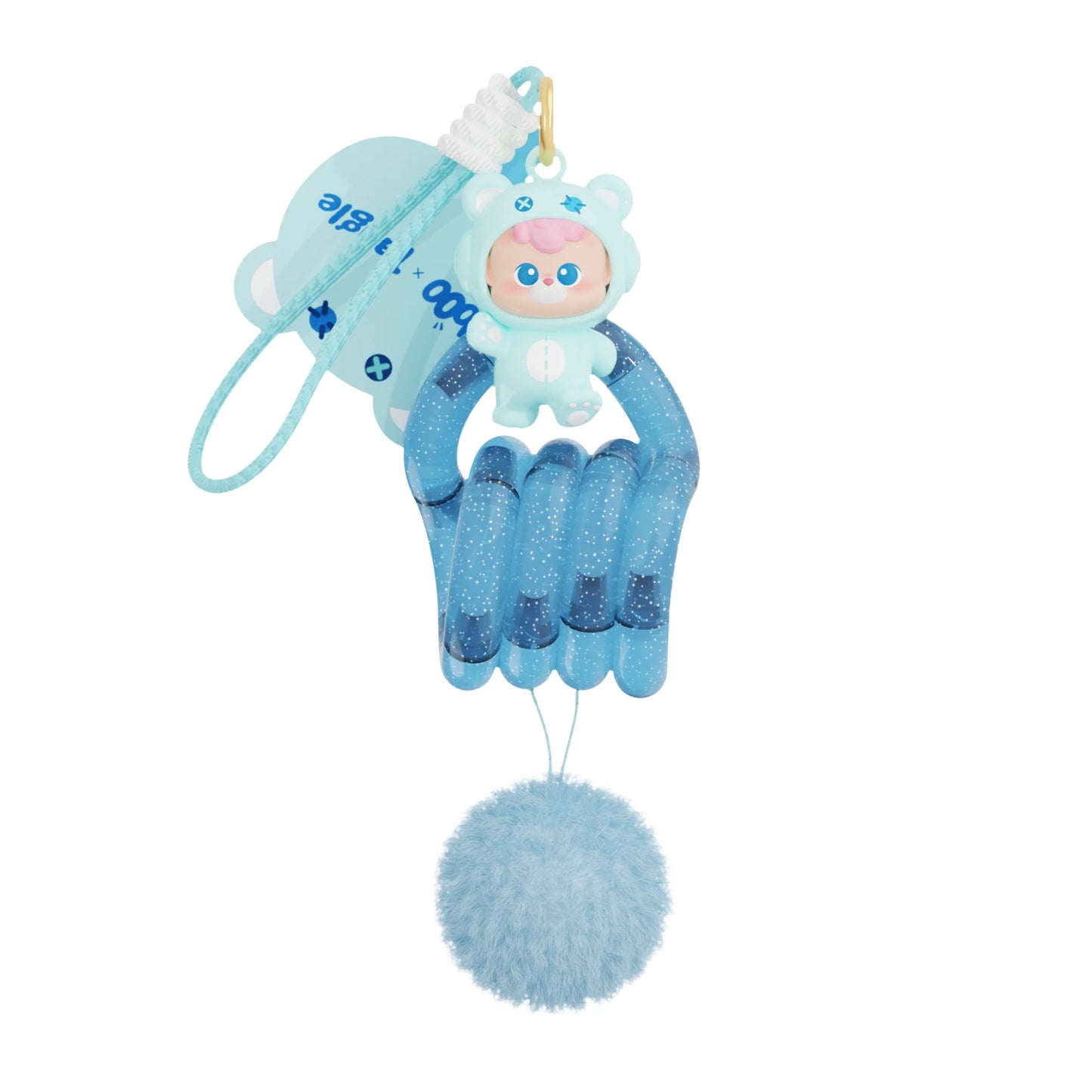 Tangle x Hidden Wooo Abebe Bear blue