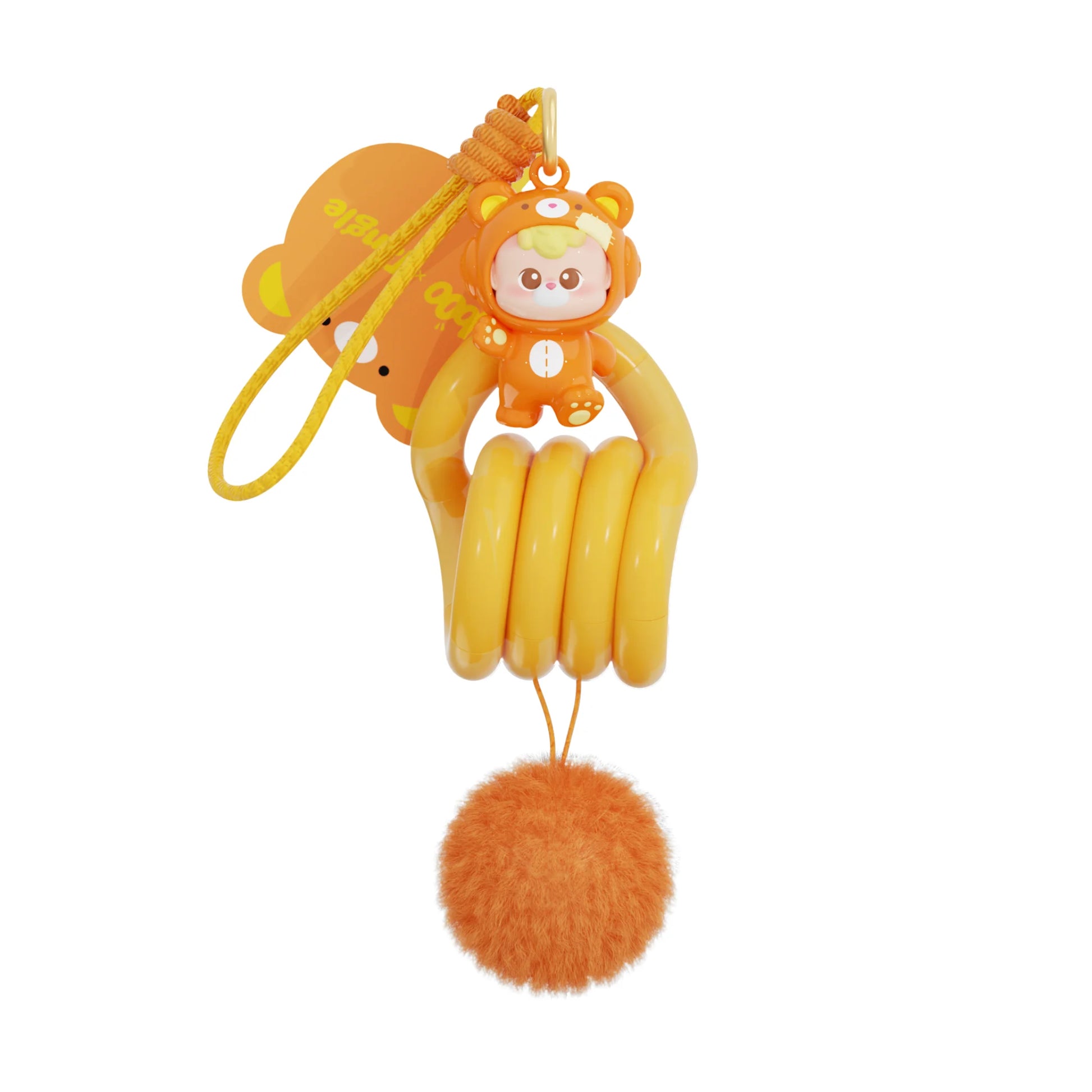 Tangle x Hidden Wooo Abebe Bear orange