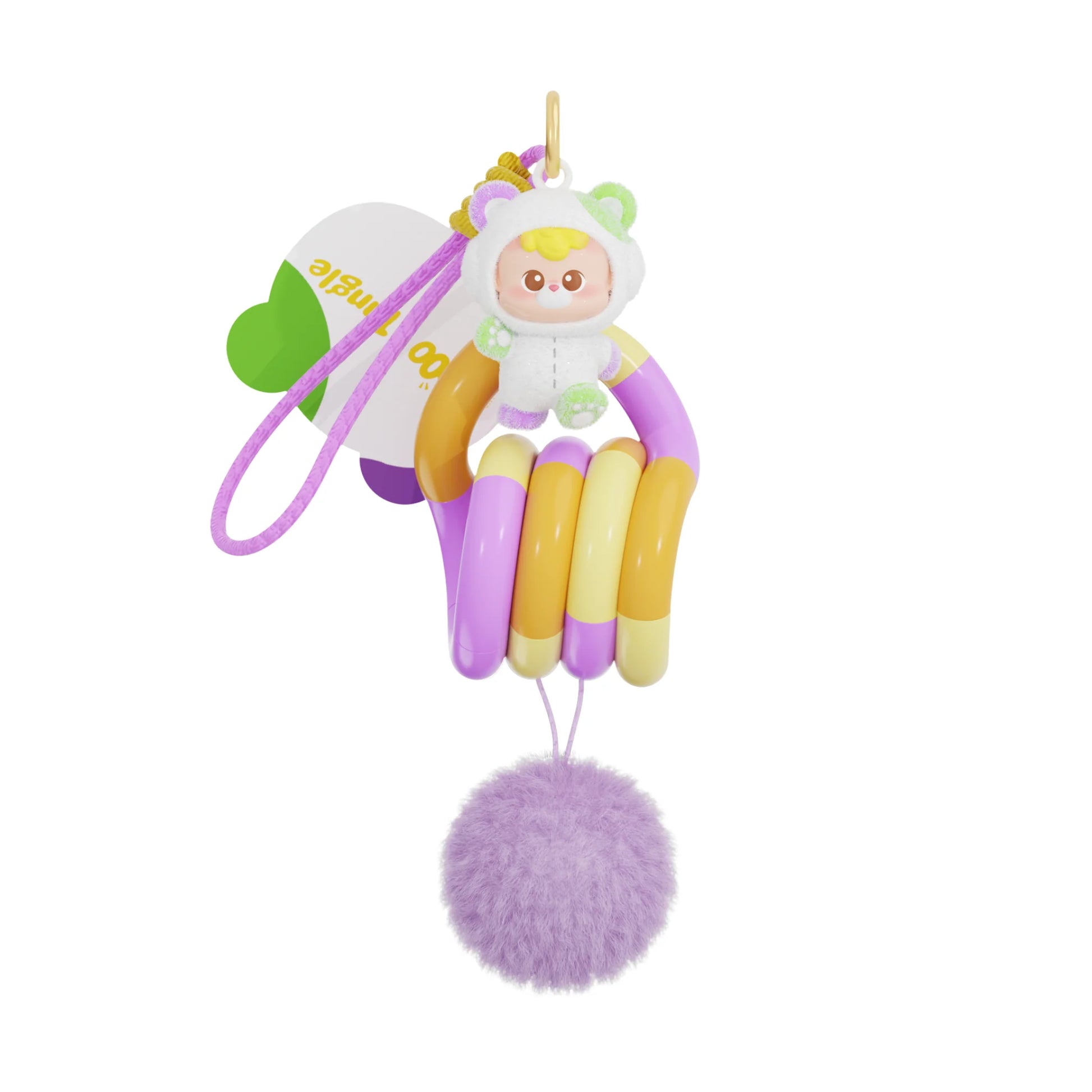 Tangle x Hidden Wooo Abebe Bear purple