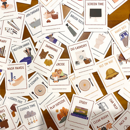 Creative Sprout 72 routine cards with display stand range