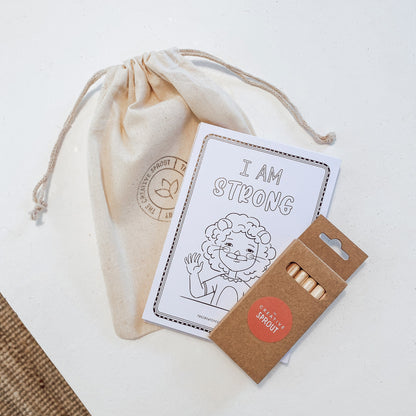 Creative Sprout Affirmations Colouring Cards bag