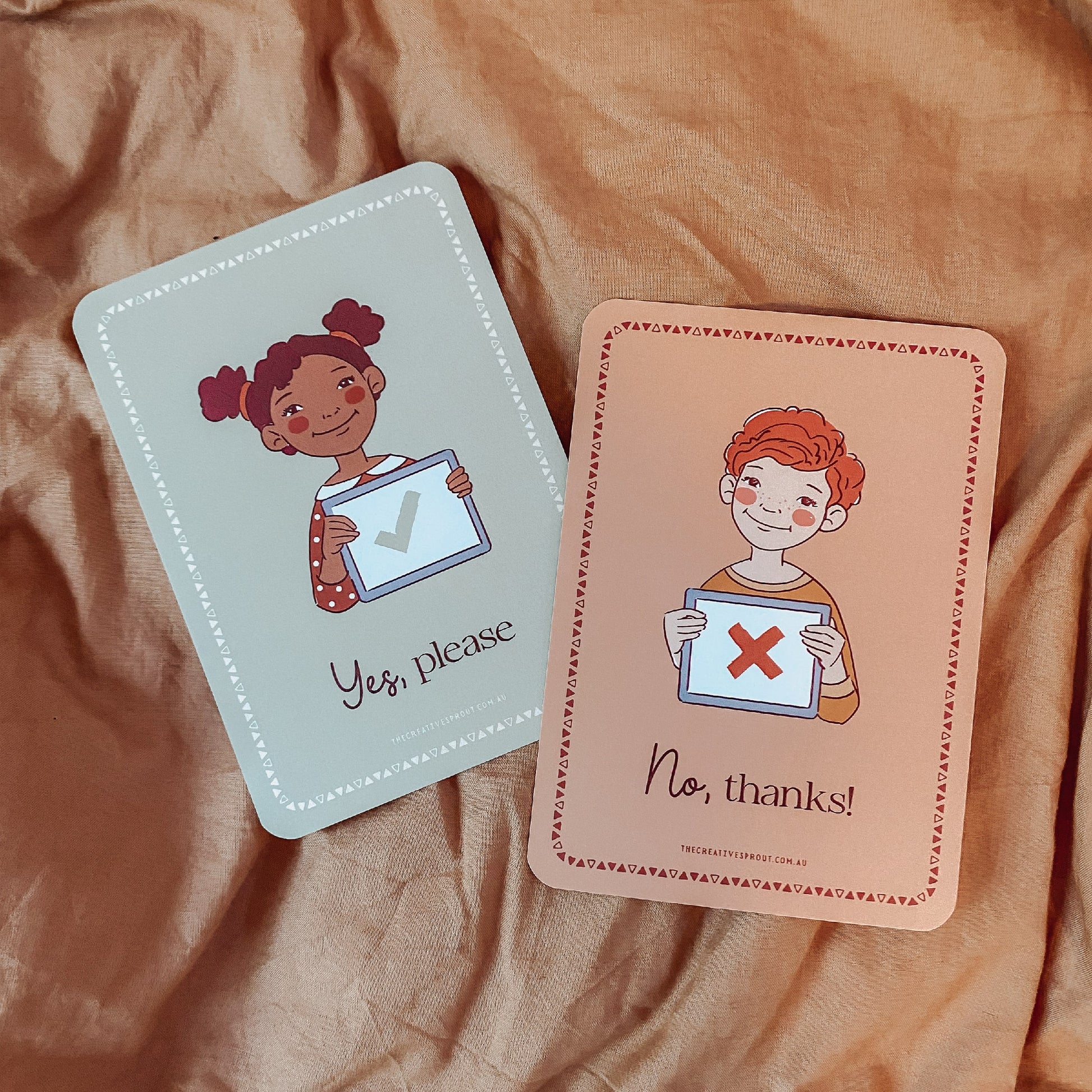 Creative Sprout Communication Cards yes no