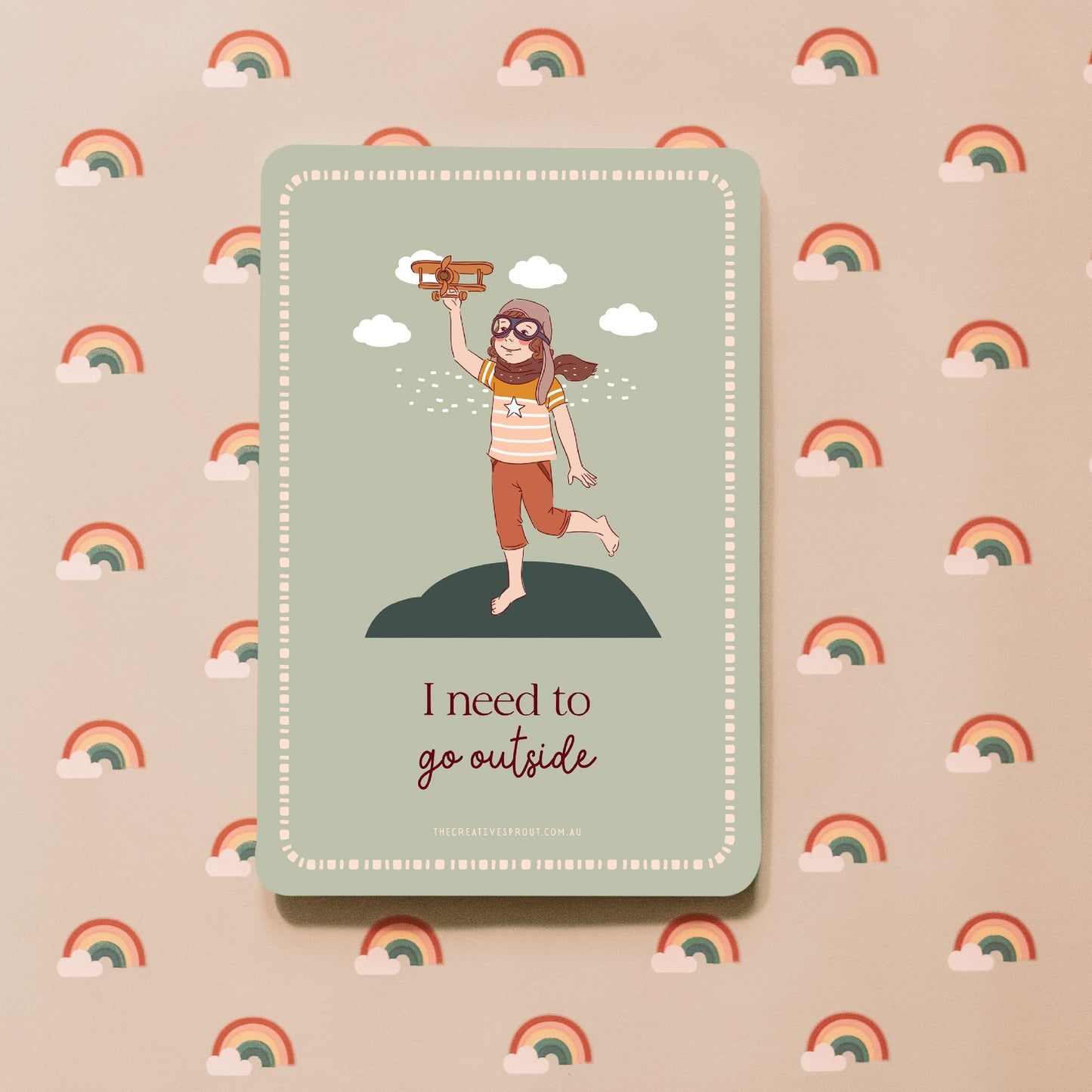 Creative Sprout Communication Cards outside