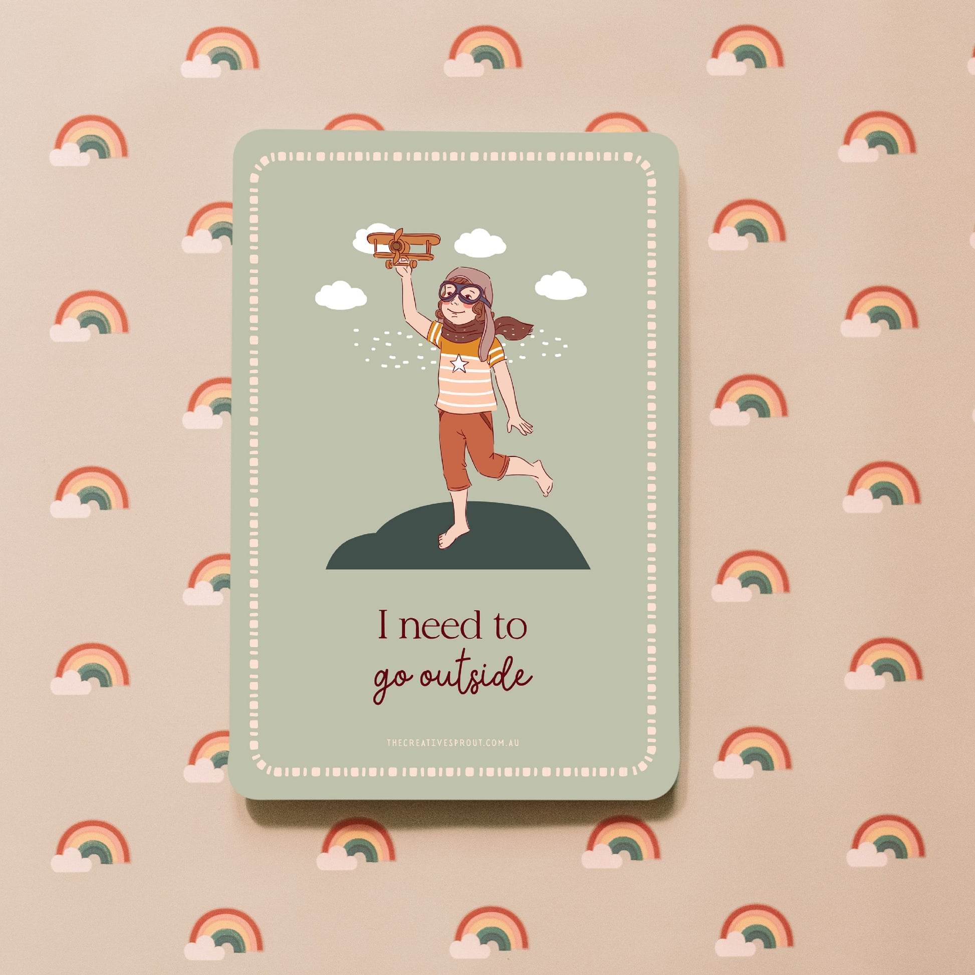 Creative Sprout Communication Cards outside
