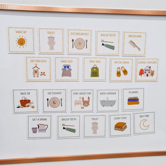 Creative Sprout Magnetic Routine Cards on board