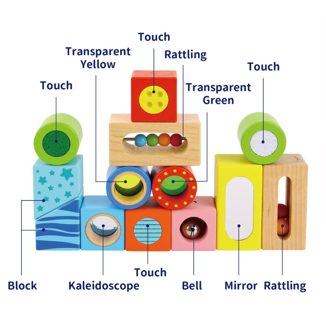 Tooky Toys Sensory Building Blocks description