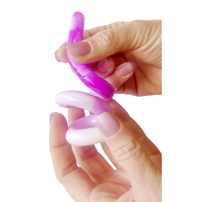 Twiddle Squish n Stretch Fidget purple in hand