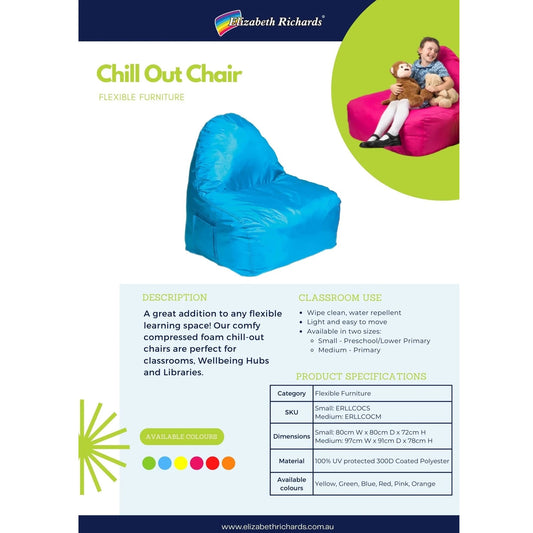 Elizabeth Richards Chill Out Chair info sheet
