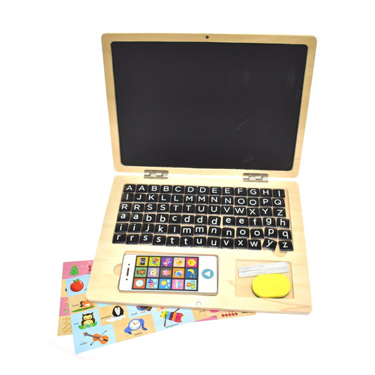 Wooden magnetic play notebook all contents