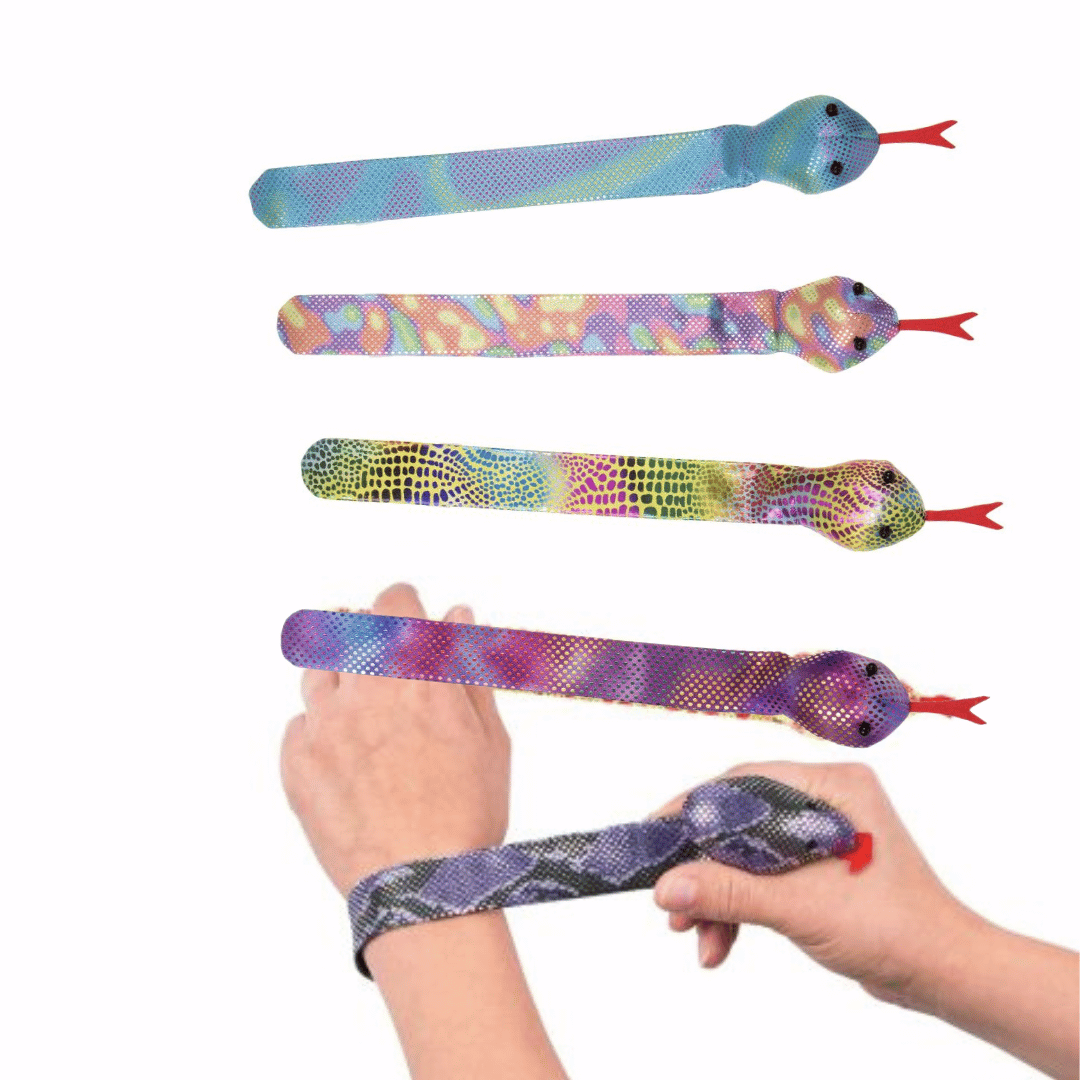 Sandimal Snake Slap Bracelets | wearable quiet fidgets – Sensory Street