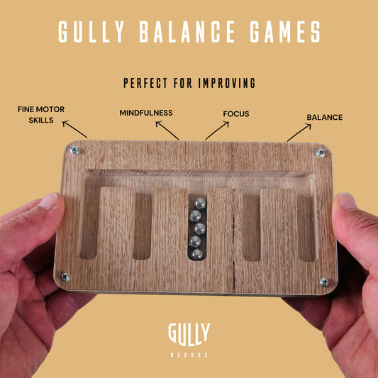 Wooden Balance Fidget Game 5Legs Features