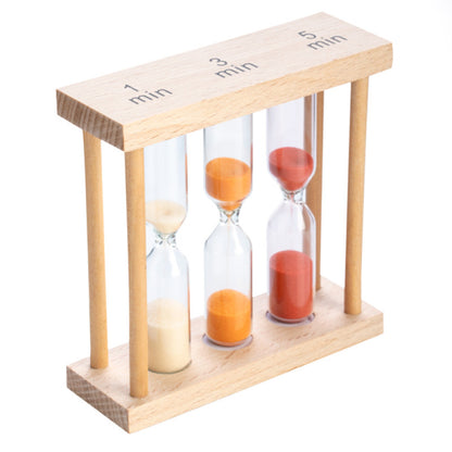 3-in-1 Wooden Sand Timer angle