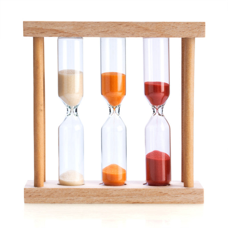 3-in-1 Wooden Sand Timer 1, 3 and 5 minutes