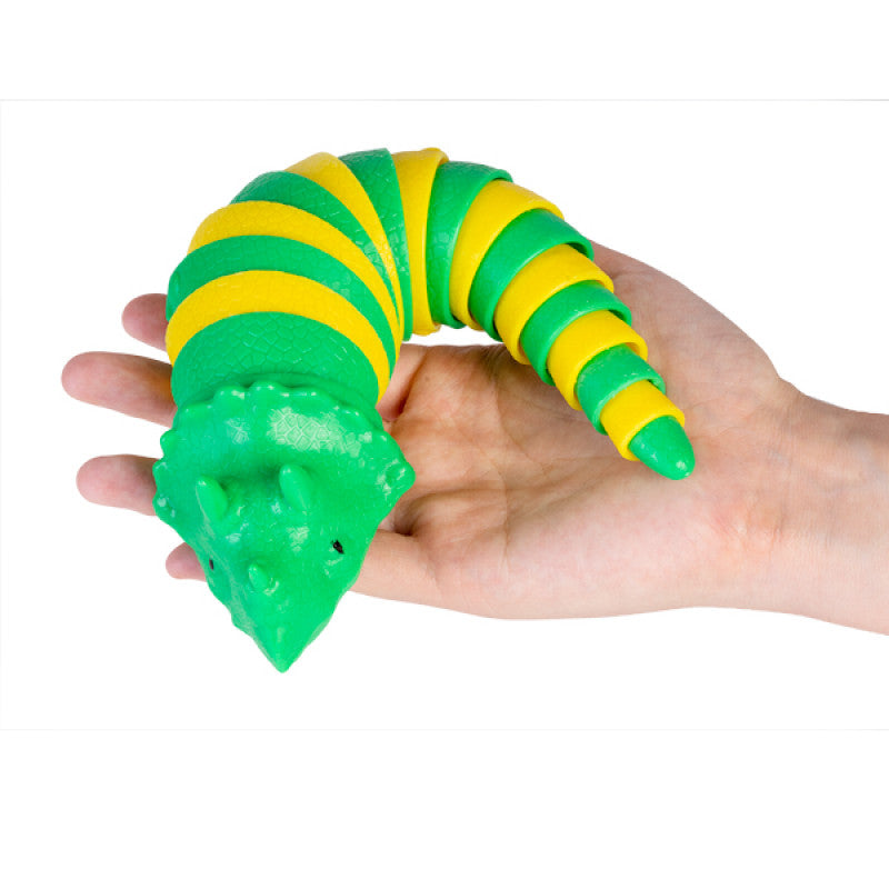 Articulated Sensory Animals ASMR sounds dinosaur yellow green