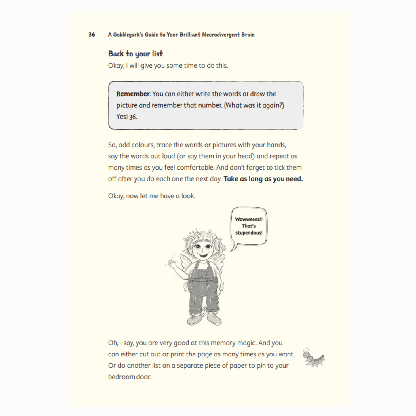 A Gobblegark's Guide to Your Brilliant Neurodivergent Brain Book inside page