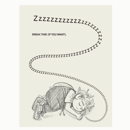 A Gobblegark's Guide to Your Brilliant Neurodivergent Brain Book break time page