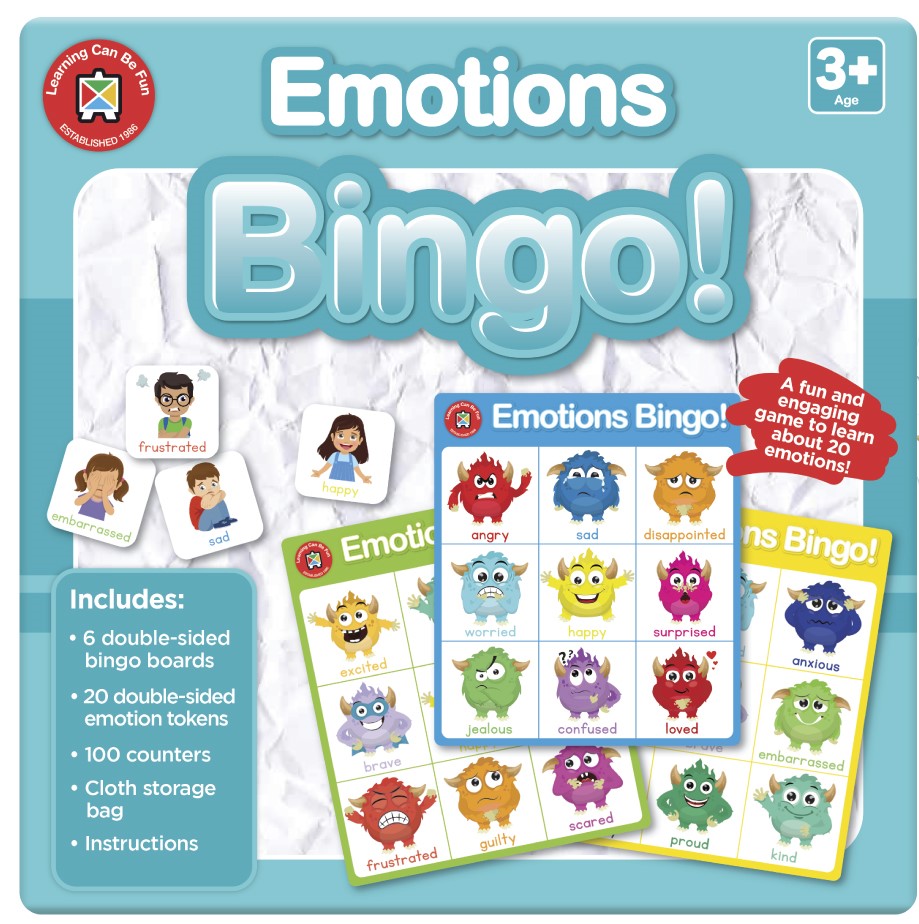 Emotions Bingo - A fun engaging game to learn about 20 emotins ...