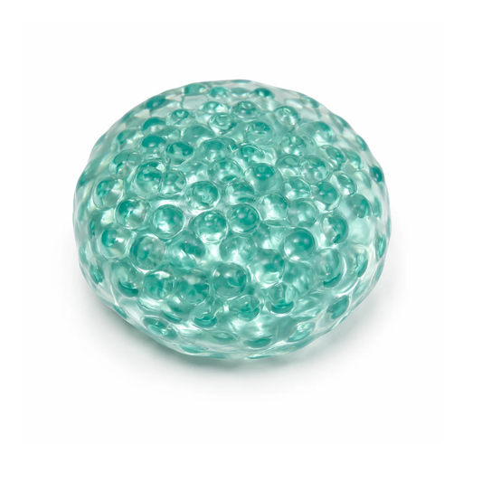 one green glass bead ball squishy