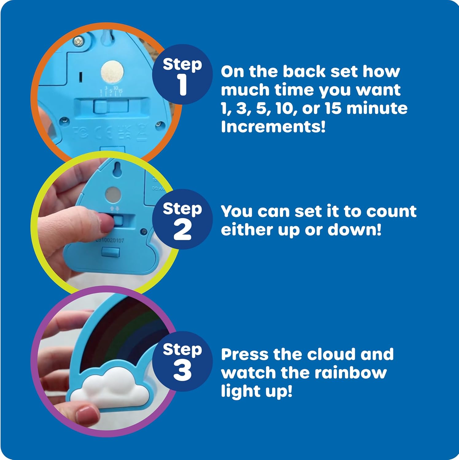 rainbow visual timer Features